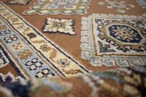 Rust Tribal Geometric 8X10 Indo-Karajeh Oriental Rug