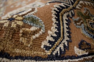 Rust Tribal Geometric 8X10 Indo-Karajeh Oriental Rug