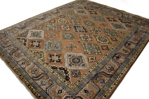 Rust Tribal Geometric 8X10 Indo-Karajeh Oriental Rug
