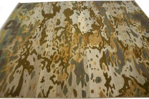 Multicolored Abstract 8X10 Oriental Modern Rug
