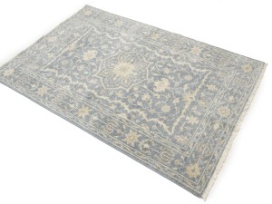 Slate Floral Transitional 4X6 Oriental Rug