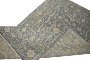 Muted Slate Floral 5x8 Modern Oriental Rug