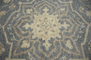 Muted Slate Floral 5x8 Modern Oriental Rug