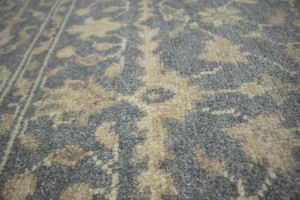 Muted Slate Floral 5x8 Modern Oriental Rug