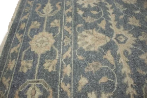 Slate Floral Transitional 8X10 Oriental Rug