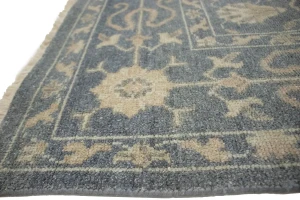 Slate Floral Transitional 8X10 Oriental Rug