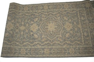 Slate Floral Transitional 3X14 Oriental Runner Rug