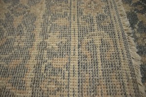 Slate Floral Transitional 3X14 Oriental Runner Rug