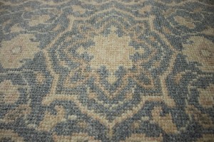 Slate Floral Transitional 3X14 Oriental Runner Rug