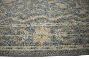 Slate Floral Transitional 3X14 Oriental Runner Rug