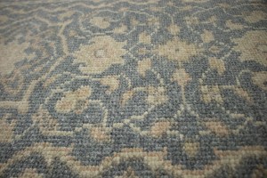 Slate Floral Transitional 3X14 Oriental Runner Rug