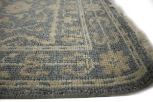 Slate Floral Transitional 3X14 Oriental Runner Rug