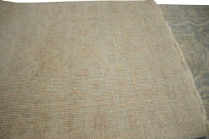 Teal Floral Transitional 3X14 Oriental Runner Rug