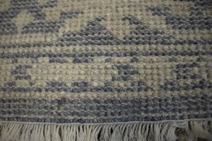 Slate Blue Floral 5X8 Oriental Rug