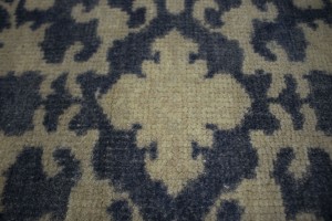 Slate Blue Floral 5X8 Oriental Rug