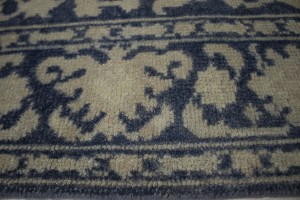 Slate Blue Floral 5X8 Oriental Rug