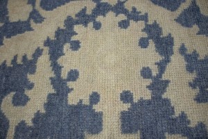 Slate Blue Floral 9X12 Oriental Rug
