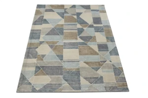 Multicolored Geometric 5X8 Modern Oriental Rug