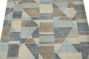 Multicolored Geometric 5X8 Modern Oriental Rug