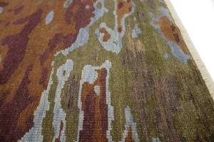 Multicolored Abstract 8X10 Oriental Modern Rug