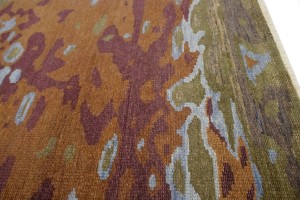 Multicolored Abstract 8X10 Oriental Modern Rug