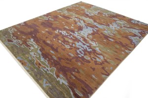 Multicolored Abstract 8X10 Oriental Modern Rug