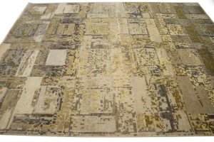 Multicolored Abstract 8X10 Oriental Modern Rug