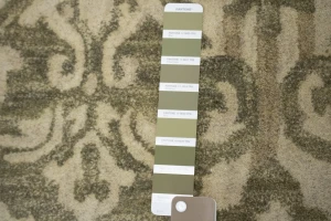 Cream Abstract Transitional 5X8 Hand-Tufted Rug