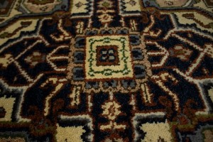 Gray Tribal Geometric 6X9 Heriz Serapi Oriental Rug