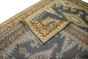 Stone Gray Tribal 9X12 Indo-Viss Oriental Rug