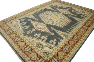 Stone Gray Tribal 9X12 Indo-Viss Oriental Rug
