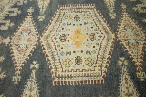 Stone Gray Tribal 9X12 Indo-Viss Oriental Rug