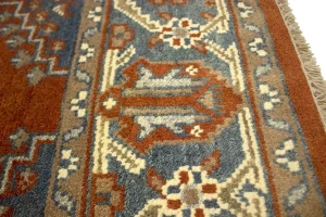 Orange-red Tribal 6X9 Indo-Viss Oriental Rug
