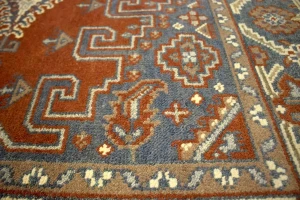 Orange-red Tribal 6X9 Indo-Viss Oriental Rug