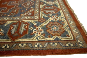 Orange-red Tribal 6X9 Indo-Viss Oriental Rug
