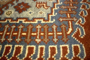 Orange-red Tribal 6X9 Indo-Viss Oriental Rug