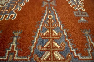 Orange-red Tribal 6X9 Indo-Viss Oriental Rug