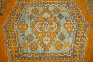 Orange Tribal 5X8 Indo-Viss Oriental Rug