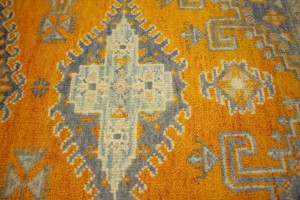 Orange Tribal 5X8 Indo-Viss Oriental Rug