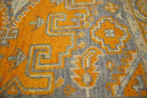 Orange Tribal 5X8 Indo-Viss Oriental Rug