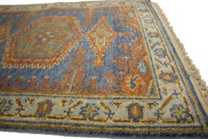 Gray Tribal 3X8 Indo-Viss Oriental Runner Rug