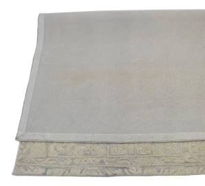 Gray & Beige Stripes 5X8 Hand-Tufted Modern Rug