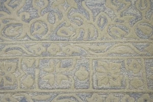 Gray & Beige Stripes 5X8 Hand-Tufted Modern Rug