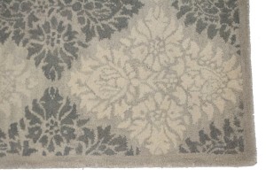 Beige & Brown Trellis 5X8 Hand-Tufted Modern Rug
