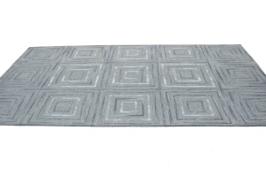 Multicolored Geometric 5X8 Hand-Tufted Modern Rug