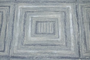 Multicolored Geometric 5X8 Hand-Tufted Modern Rug