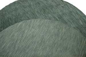 Solid Hunter Green 6X6 Oriental Modern Round Rug