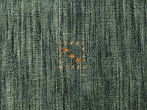 Solid Green 5X5 Oriental Modern Square Rug