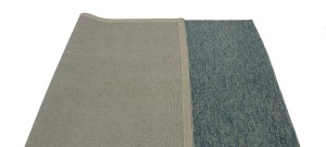 Blue Solid 5X8 Hand-Tufted Modern Rug