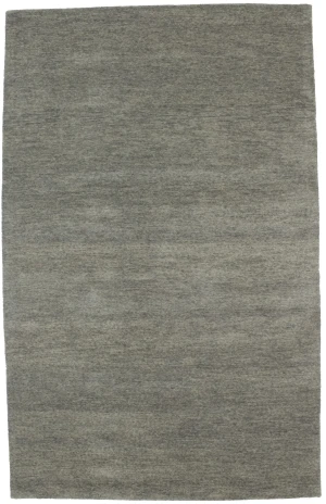 Gray Solid 5X8 Hand-Tufted Modern Rug